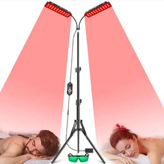 Dual-Head Tripod Red Light Therapy Lamp